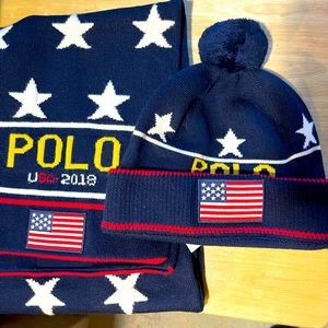🐎Polo set thick LARGE WARM scarf! Nwot